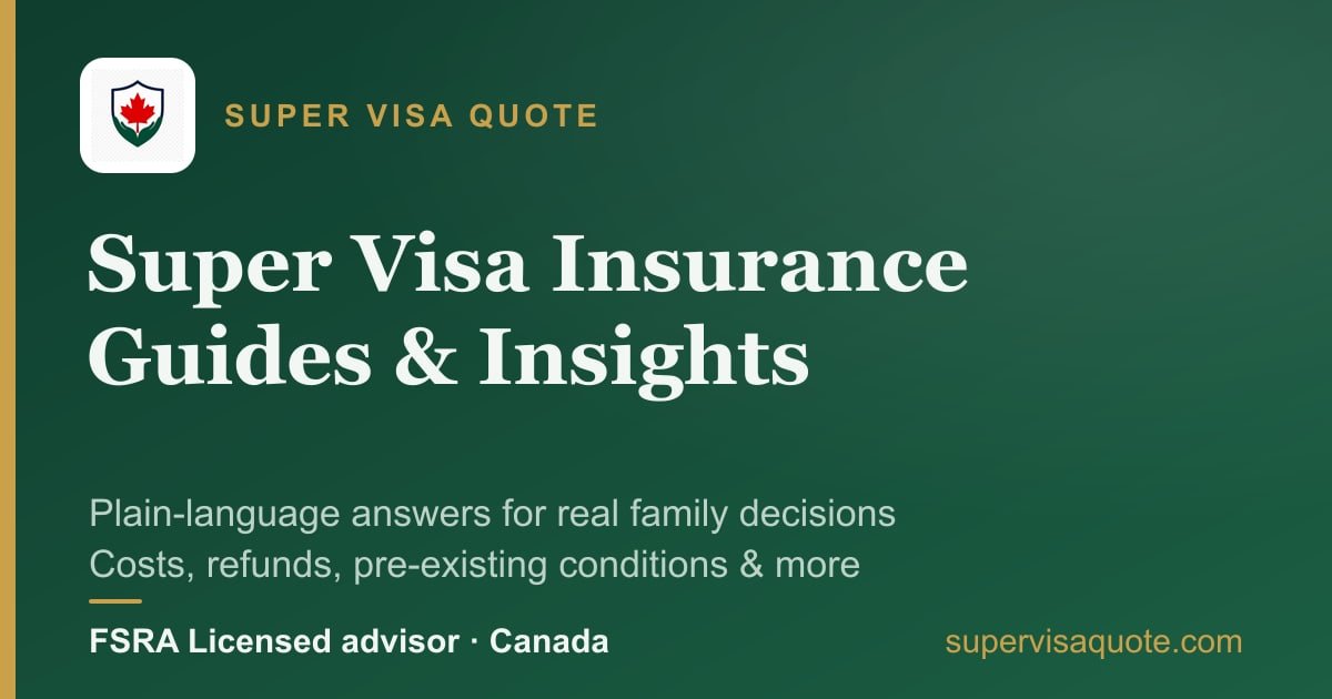 Super Visa Insurance Monthly Payment Plans in Canada (2026 Guide)